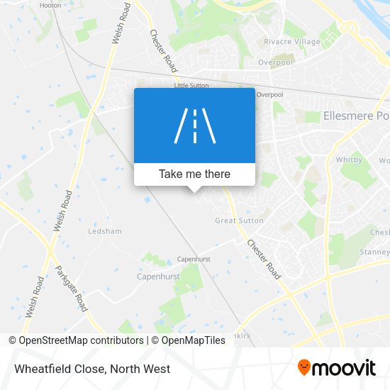 Wheatfield Close map