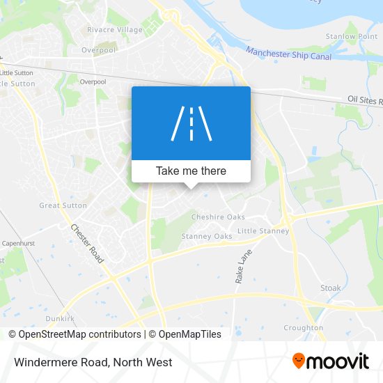 Windermere Road map