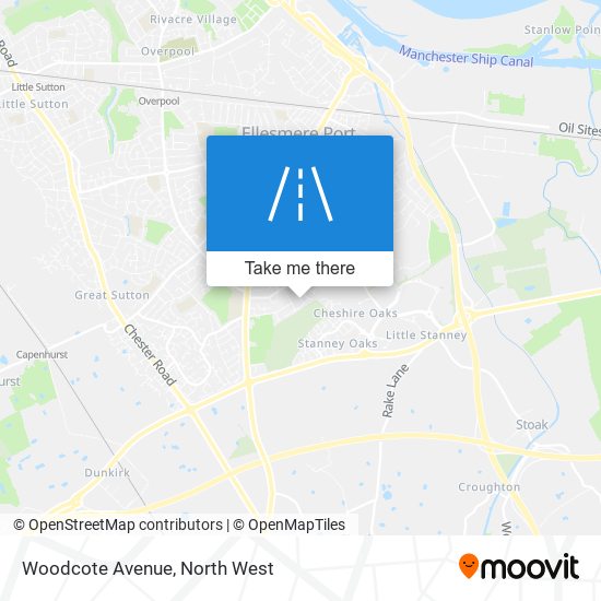 Woodcote Avenue map