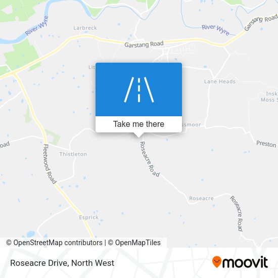 Roseacre Drive map