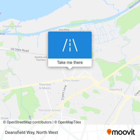Deansfield Way map