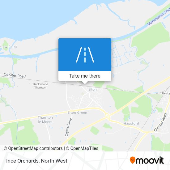 Ince Orchards map