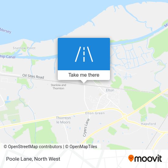 Poole Lane map