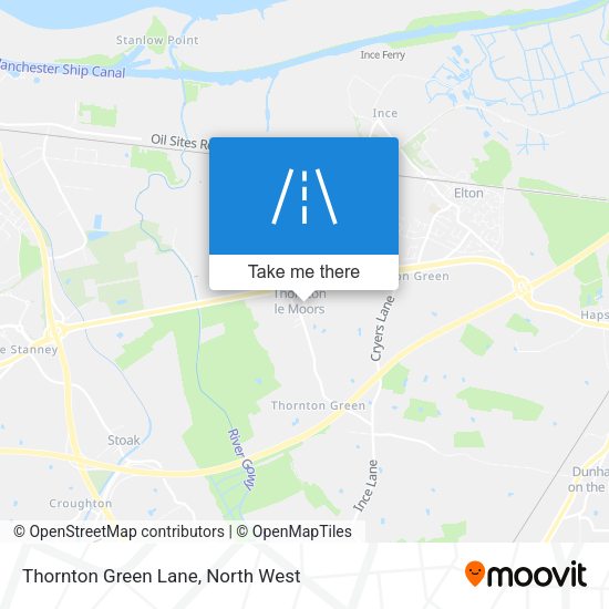 Thornton Green Lane map