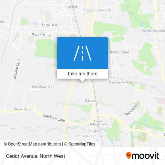 Cedar Avenue map