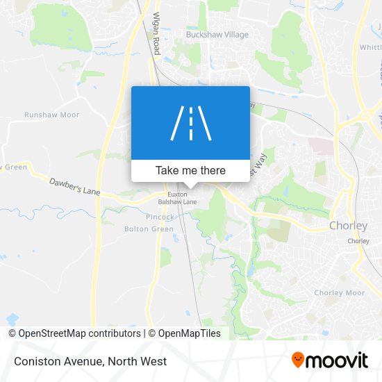 Coniston Avenue map