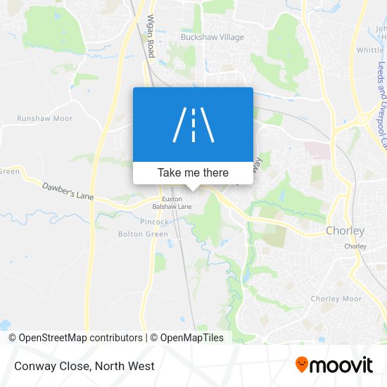 Conway Close map