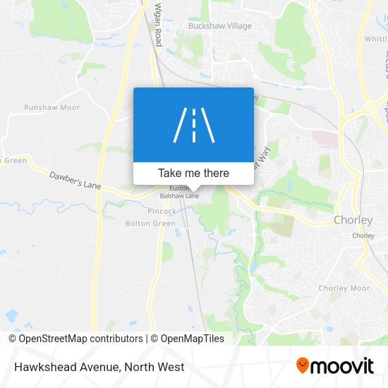 Hawkshead Avenue map