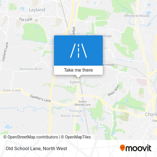 Old School Lane map