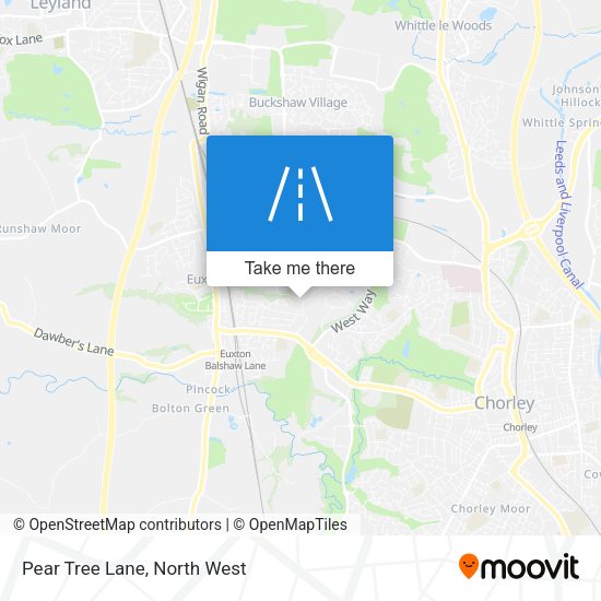 Pear Tree Lane map