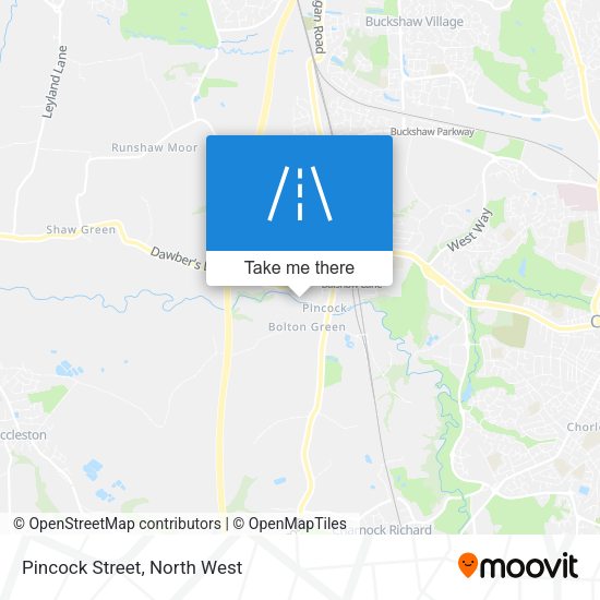 Pincock Street map