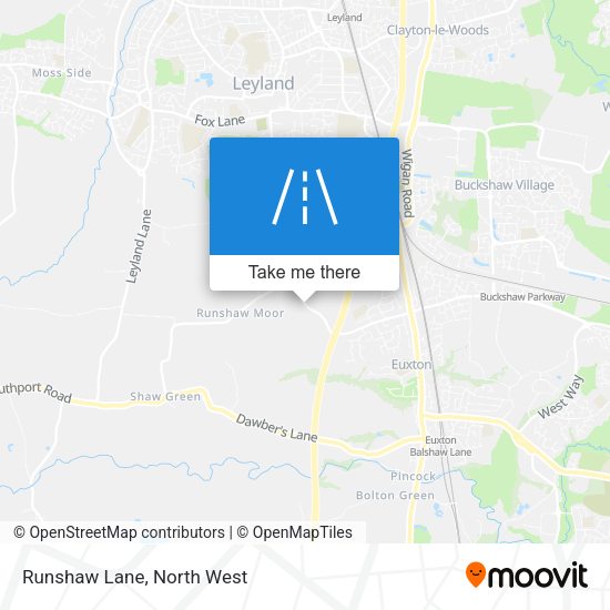 Runshaw Lane map