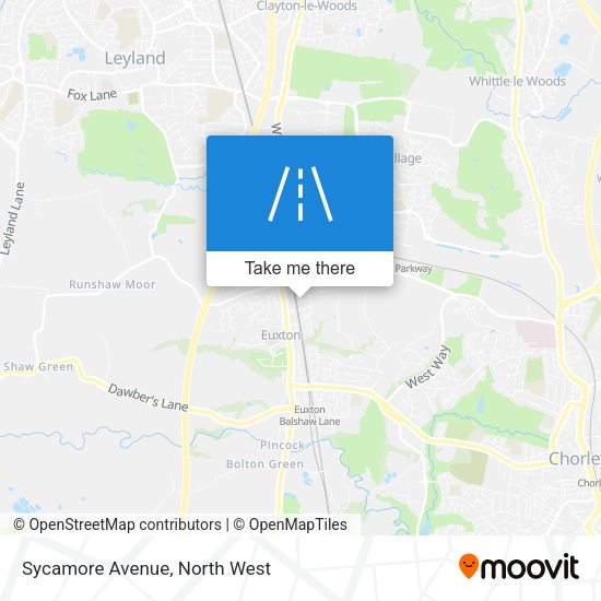Sycamore Avenue map