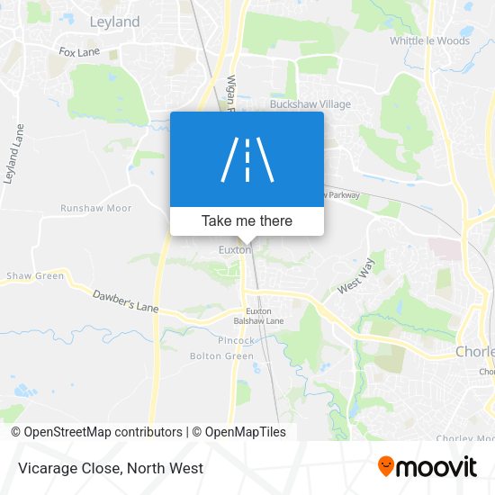 Vicarage Close map