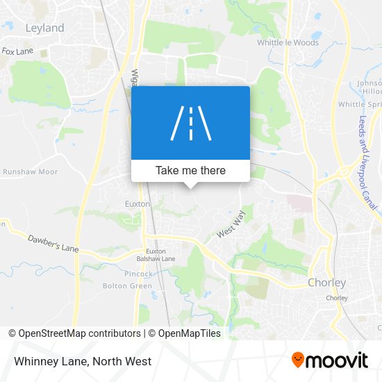 Whinney Lane map