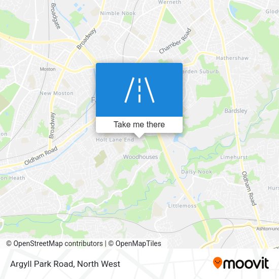 Argyll Park Road map