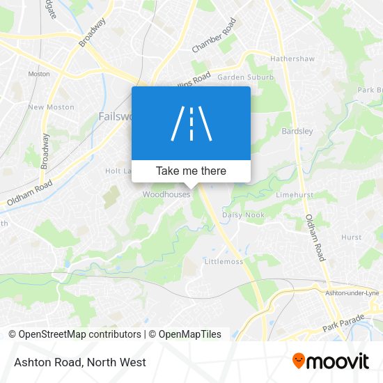 Ashton Road map