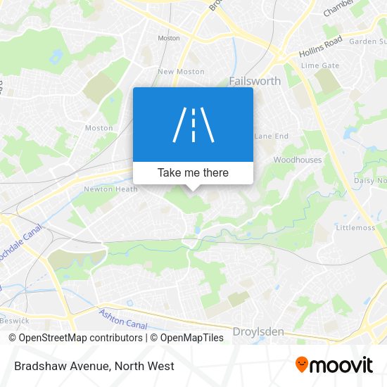 Bradshaw Avenue map