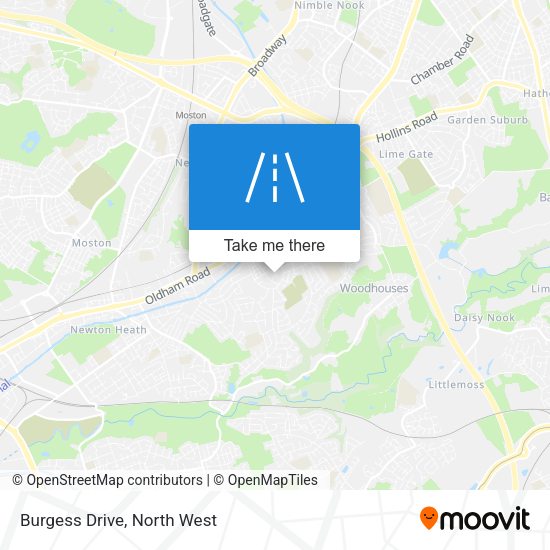 Burgess Drive map