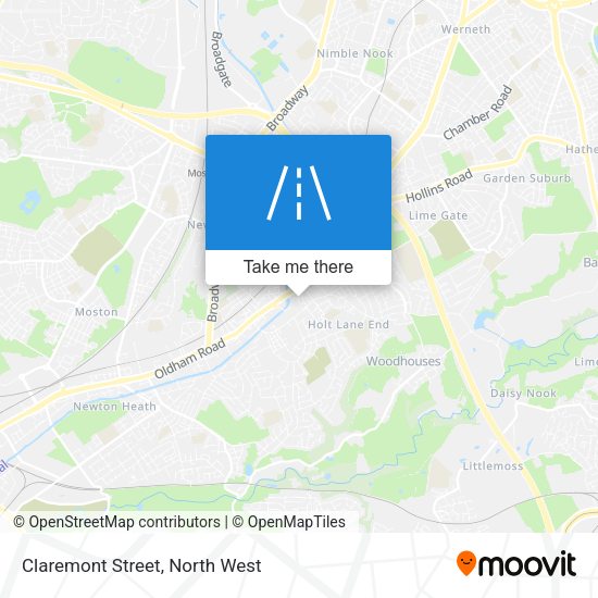 Claremont Street map