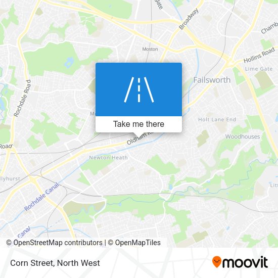 Corn Street map
