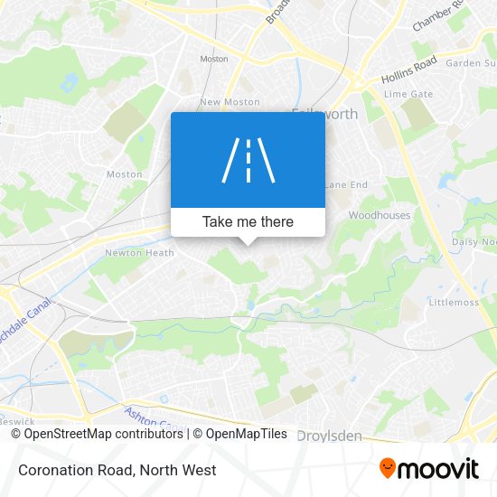 Coronation Road map