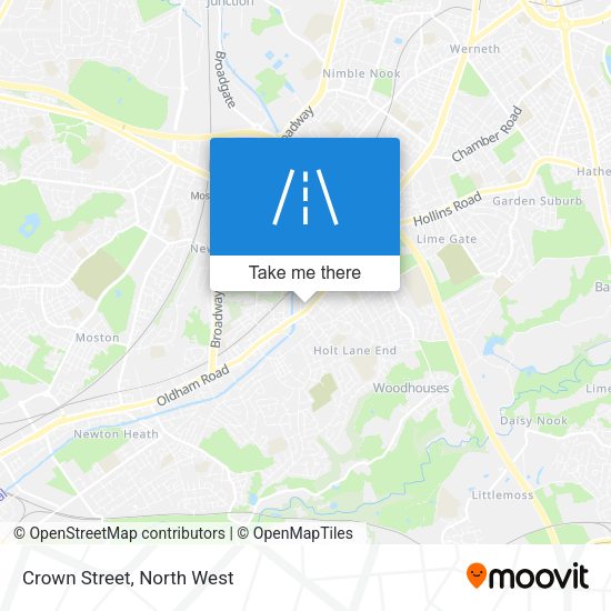 Crown Street map