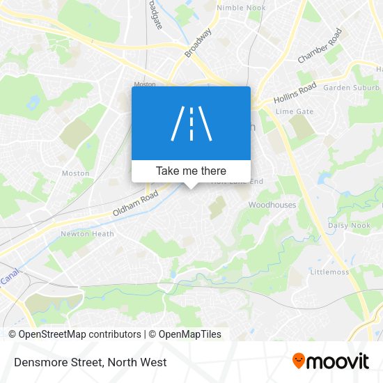 Densmore Street map