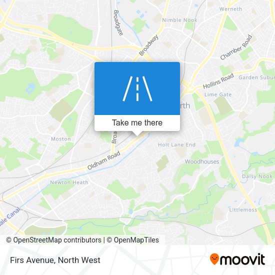 Firs Avenue map