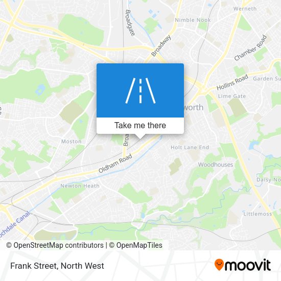 Frank Street map