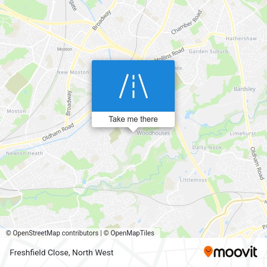 Freshfield Close map