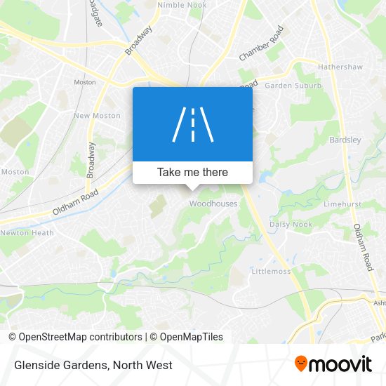 Glenside Gardens map