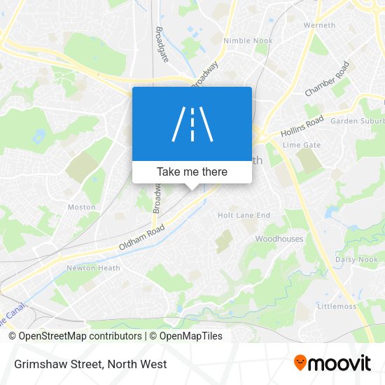 Grimshaw Street map