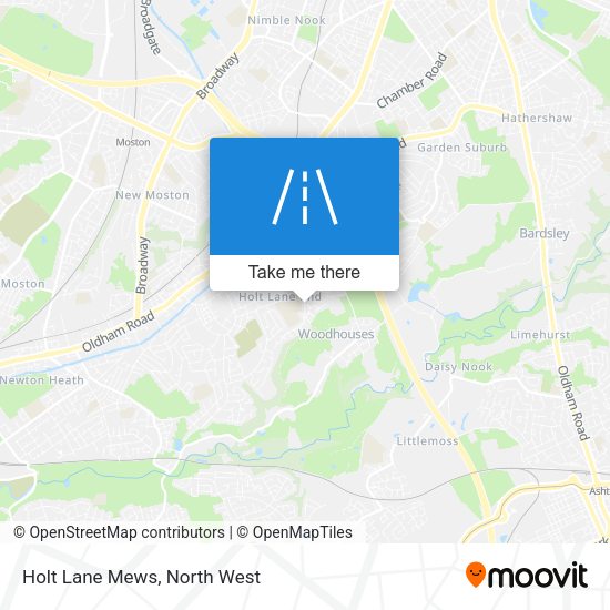 Holt Lane Mews map