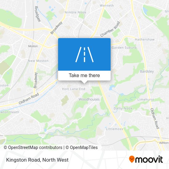 Kingston Road map