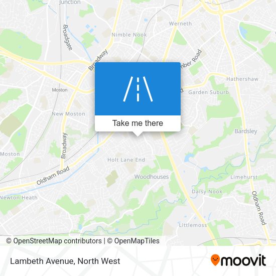 Lambeth Avenue map