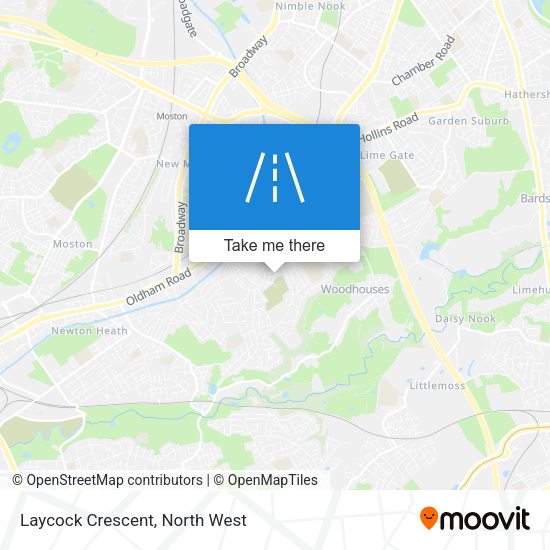 Laycock Crescent map