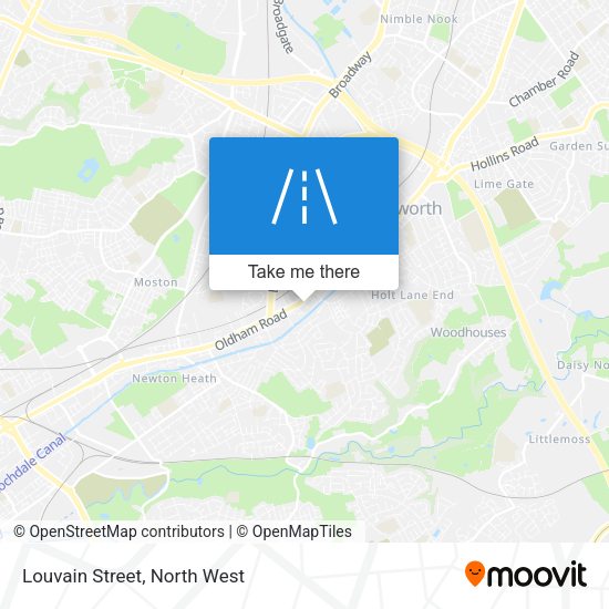 Louvain Street map
