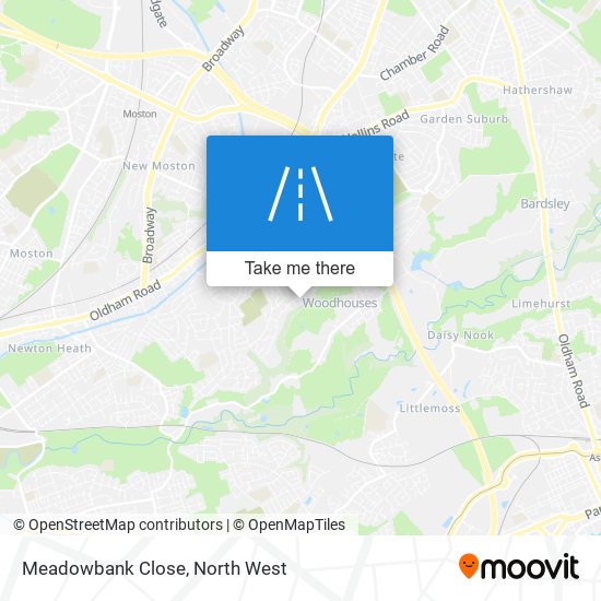 Meadowbank Close map