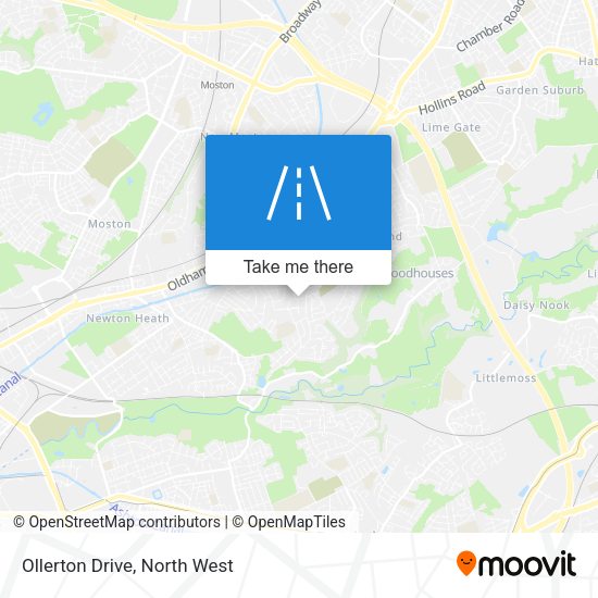 Ollerton Drive map