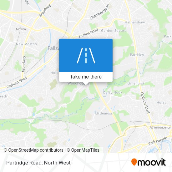 Partridge Road map