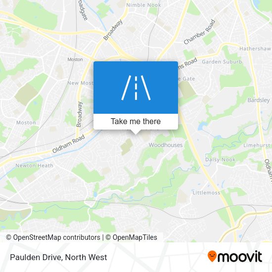 Paulden Drive map