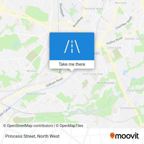 Princess Street map