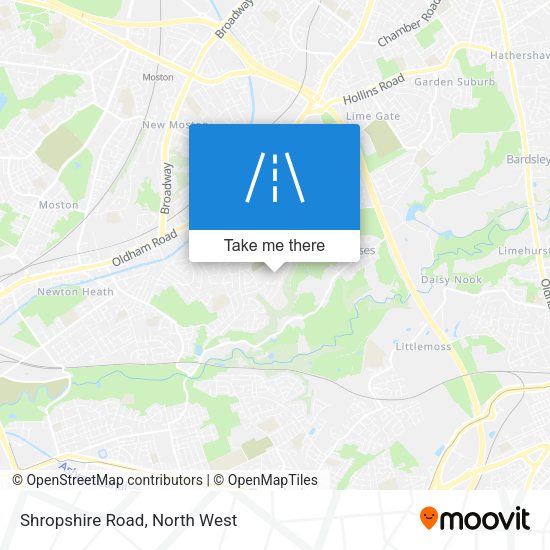 Shropshire Road map