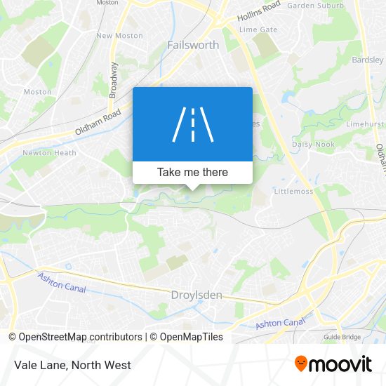 Vale Lane map