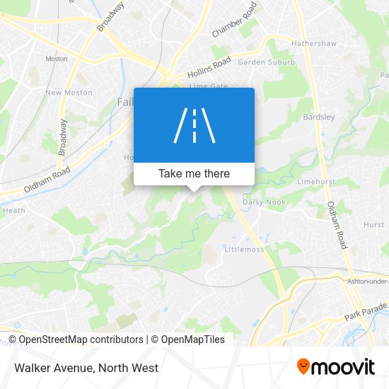 Walker Avenue map