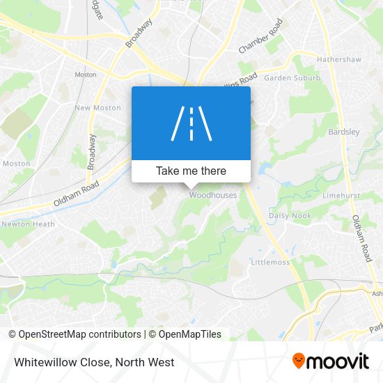 Whitewillow Close map