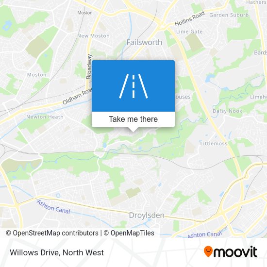 Willows Drive map