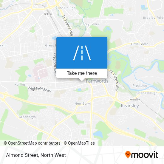 Almond Street map