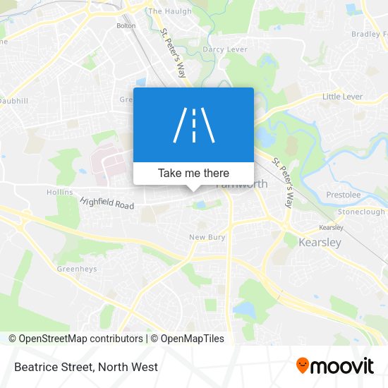 Beatrice Street map